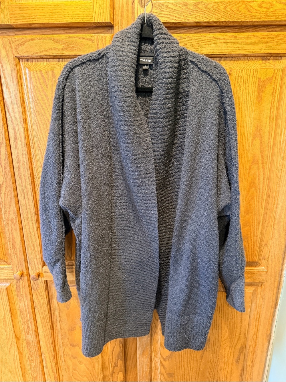 Torrid Open-Front Shawl Collar Cardigan Chunky Long Sleeve Oversized Comfy